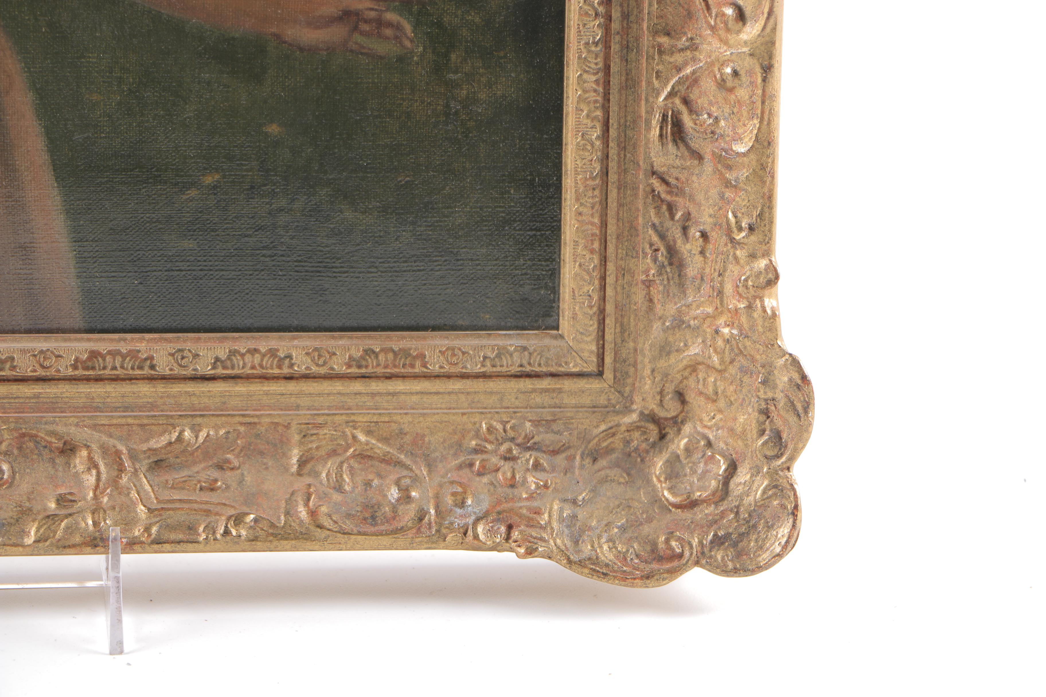 Attributed to Wiliam Henry Midwood  Oil on Canvas "Portrait of Young Girl in Landscape"