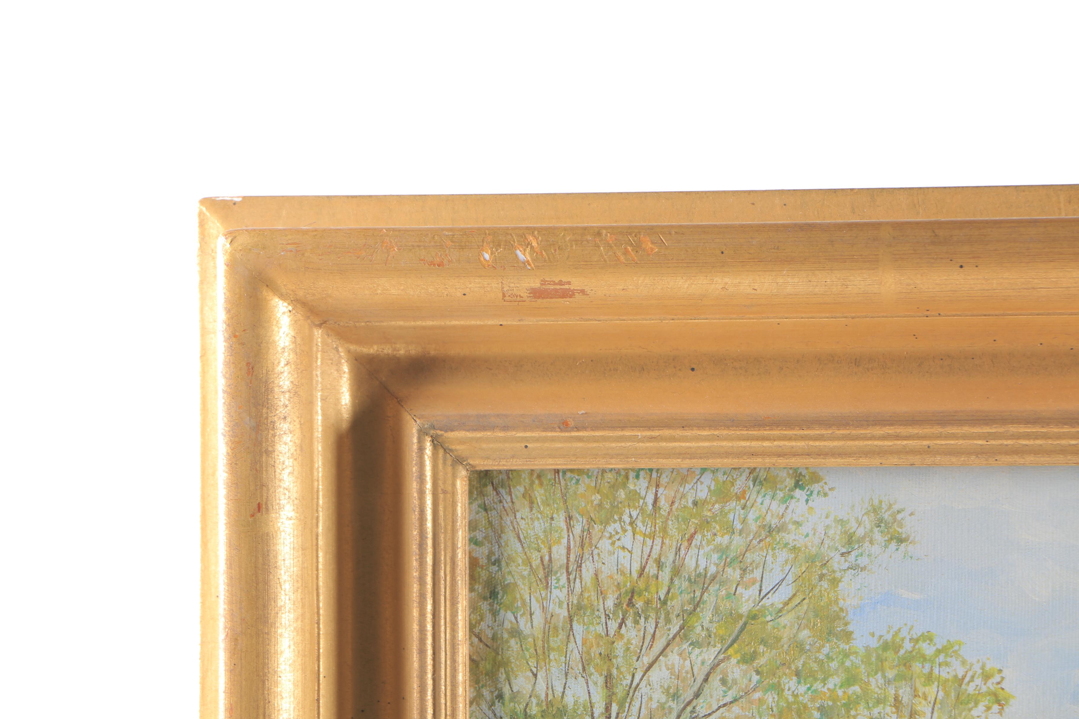 Daniele Marianelli Oil Painting on Canvas "Golf Scene"