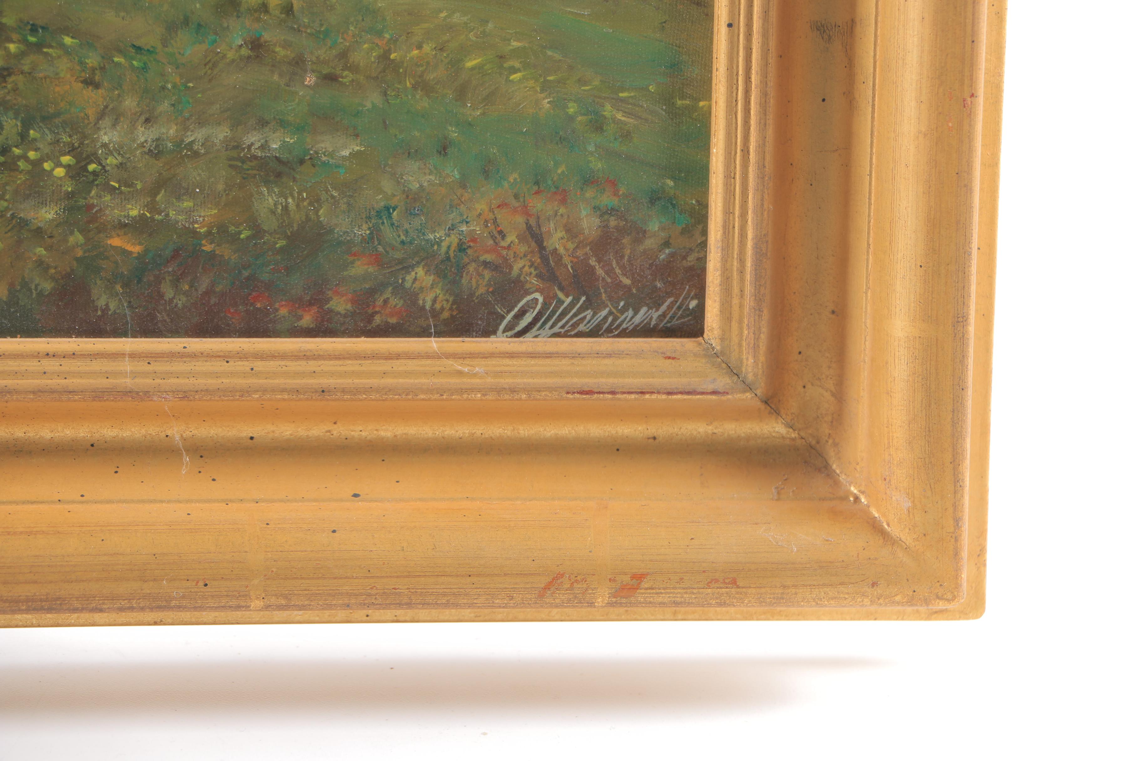 Daniele Marianelli Oil Painting on Canvas "Golf Scene"