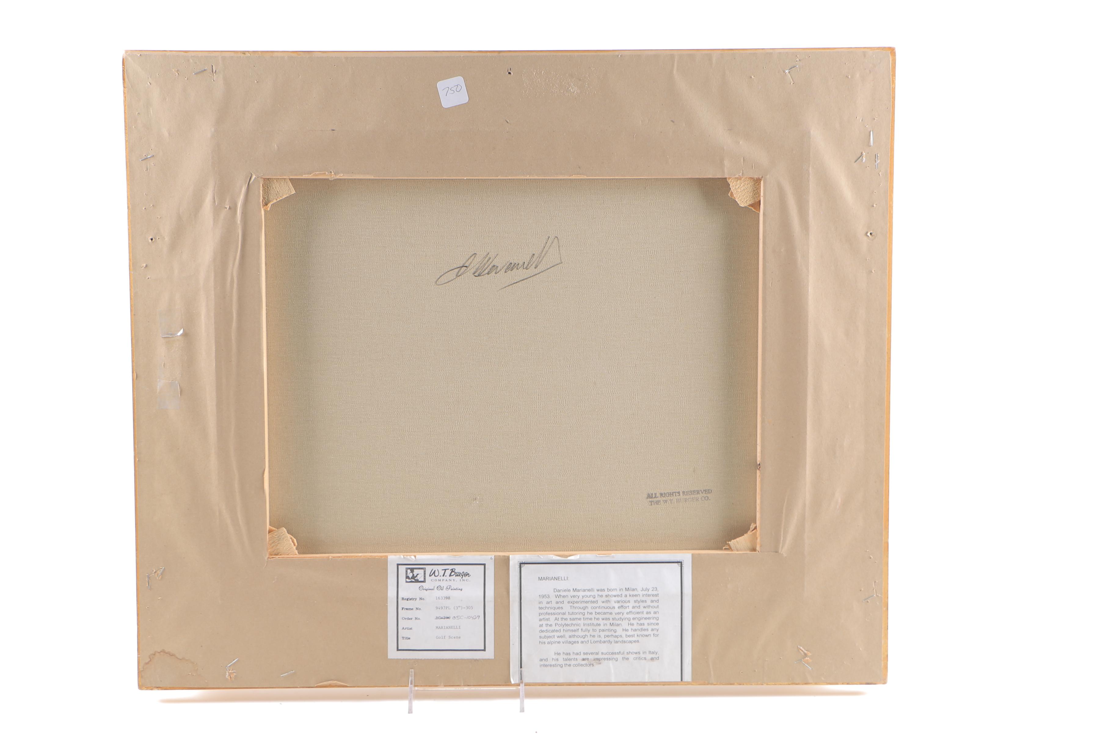 Daniele Marianelli Oil Painting on Canvas "Golf Scene"