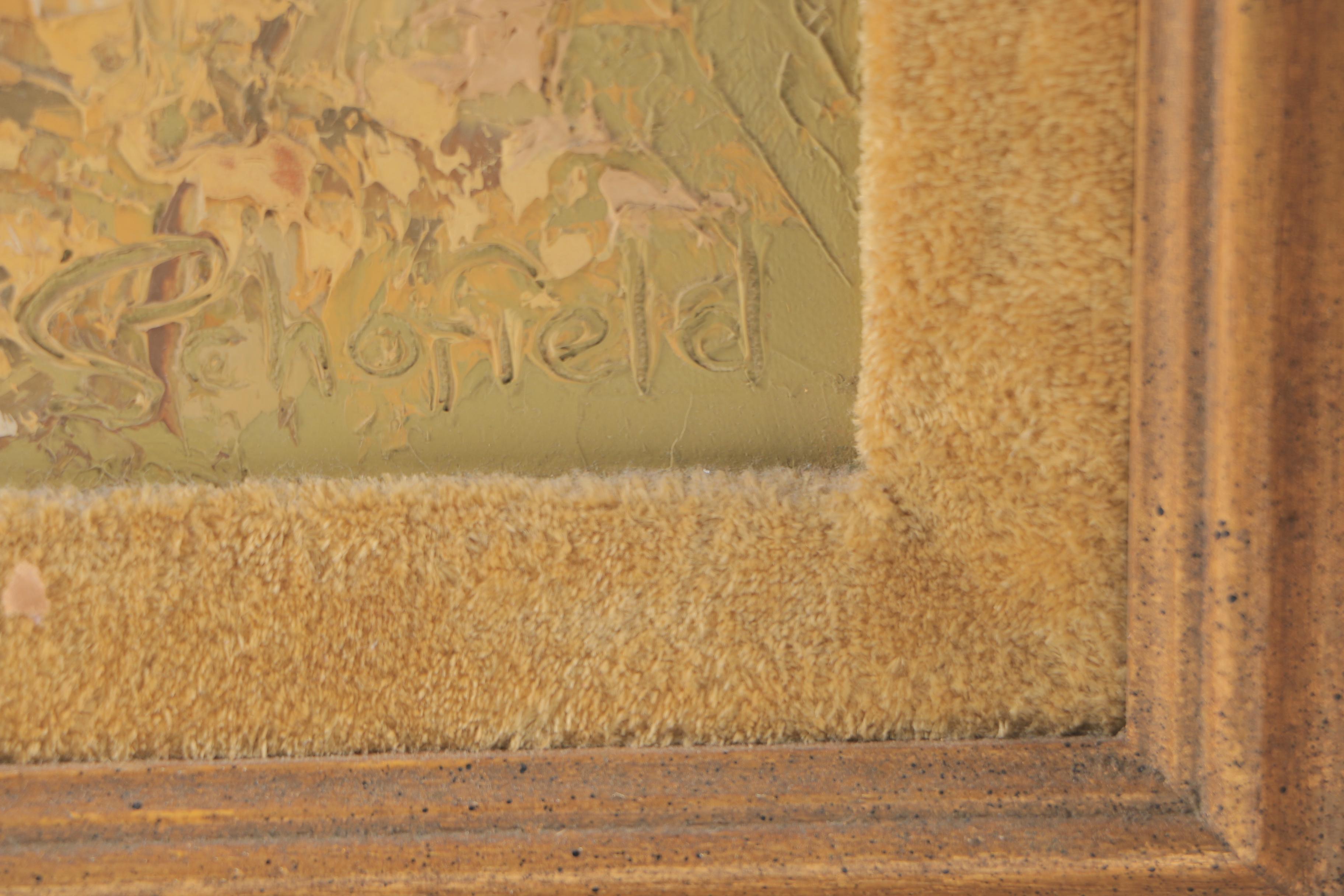 Peter Schofield Oil Painting on Canvas "Girl"