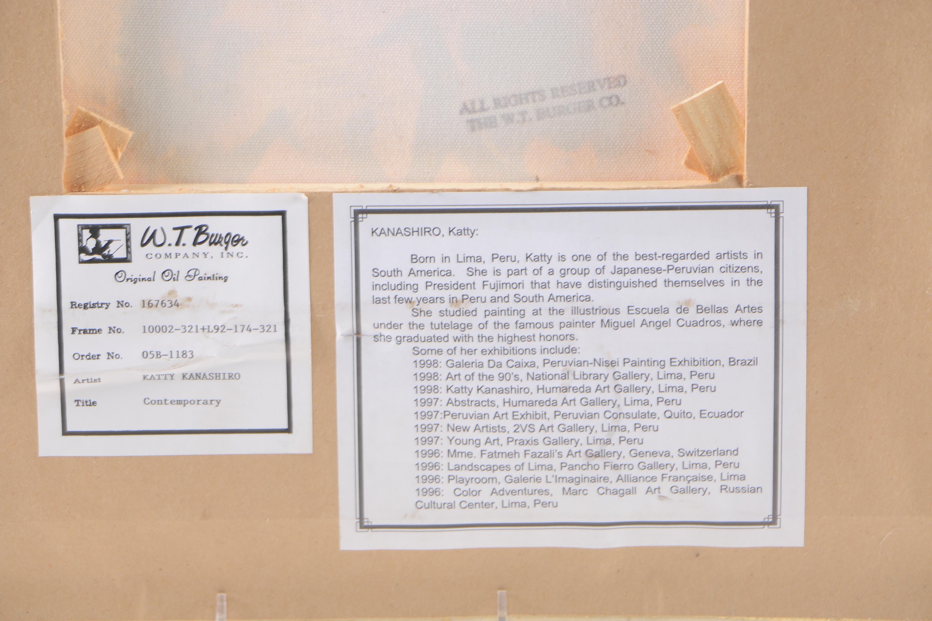 Katty Kanashiro Oil on Canvas "Contemporary"