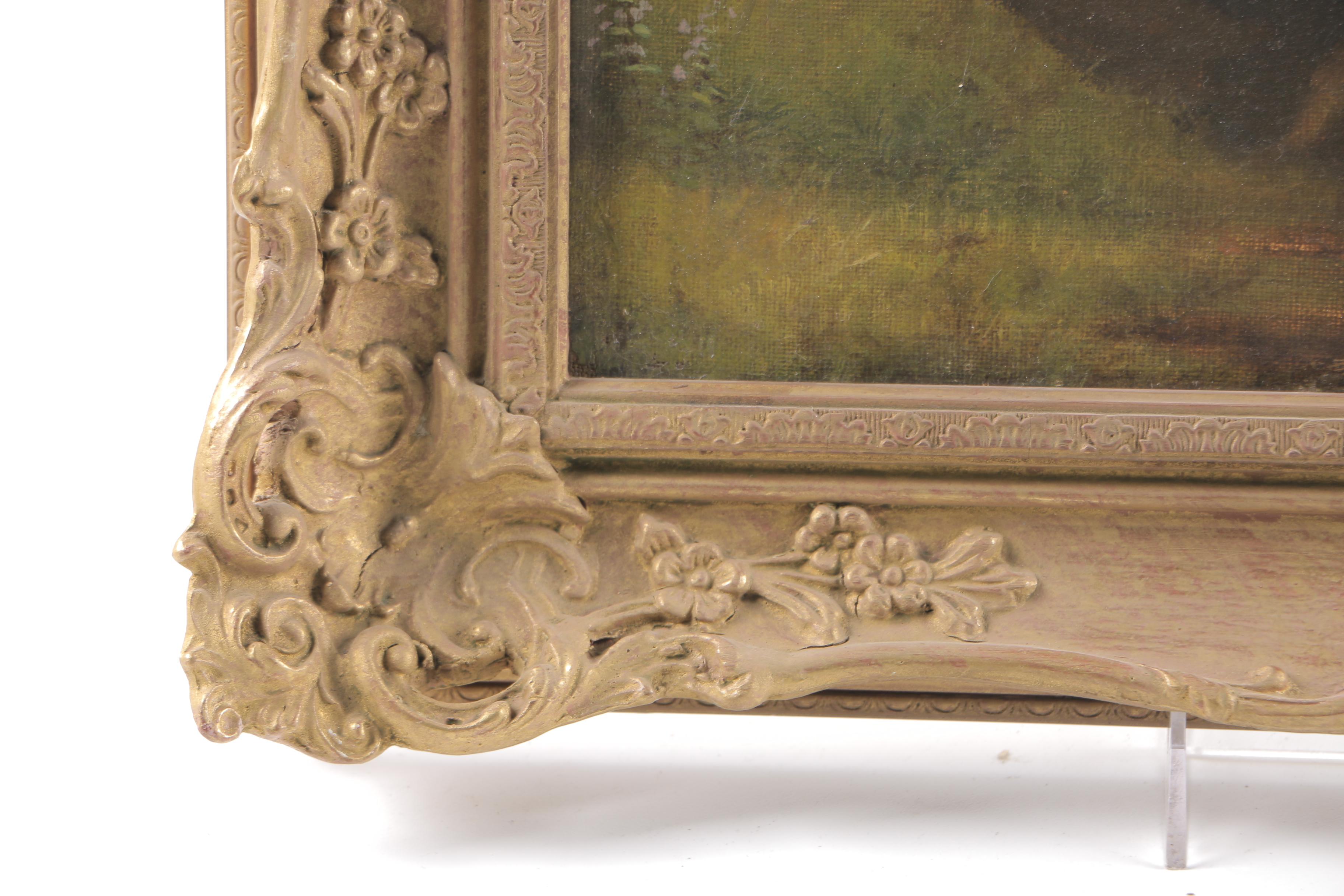 Edward Thomas Jones Oil on Canvas "Landscape"