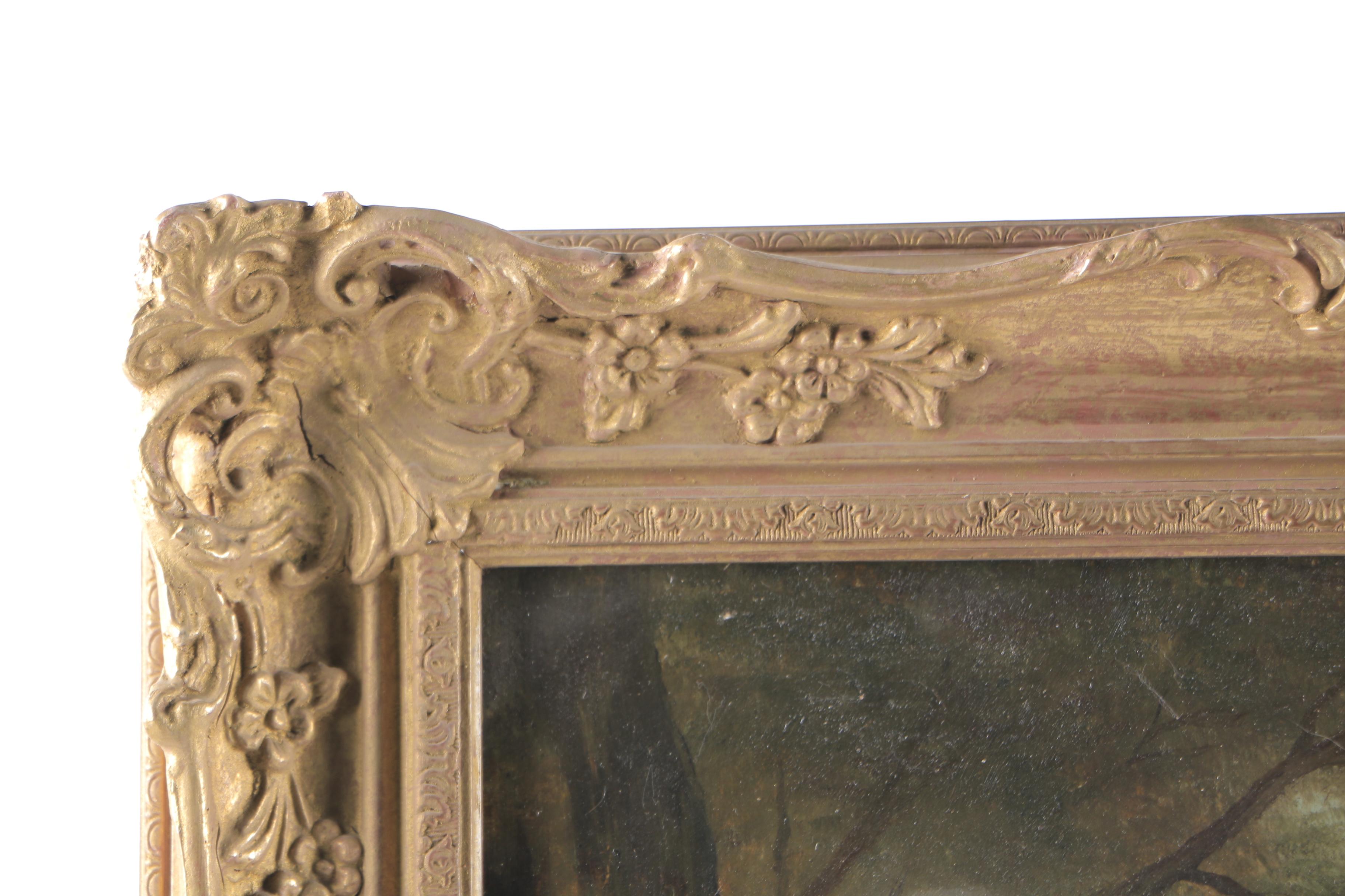 Edward Thomas Jones Oil on Canvas "Landscape"