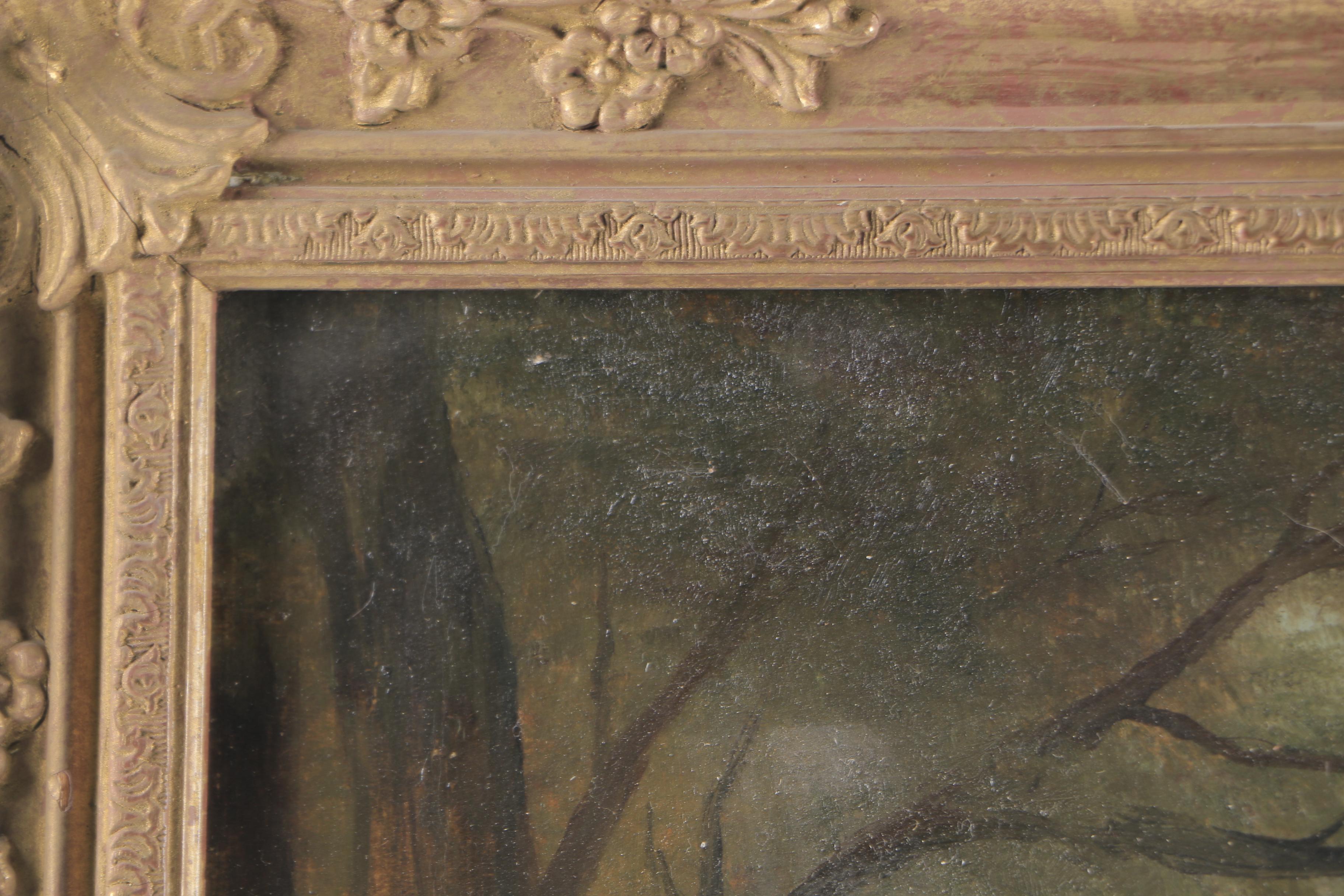 Edward Thomas Jones Oil on Canvas "Landscape"