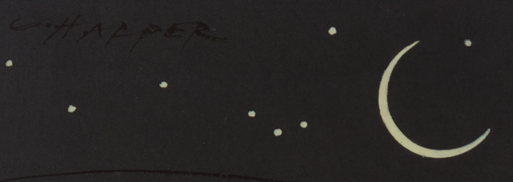 Charley Harper Glow-in-the-Dark Offset Lithograph "Moon Jellies"