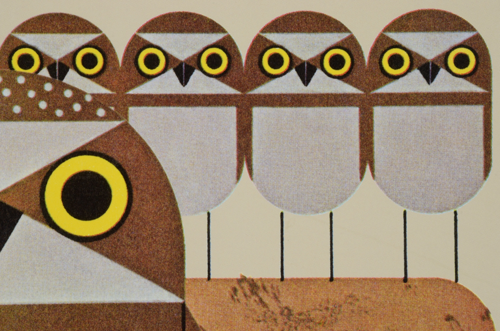 Charley Harper Offset Lithograph "Full House"