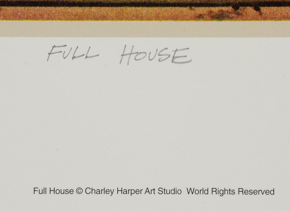 Charley Harper Offset Lithograph "Full House"