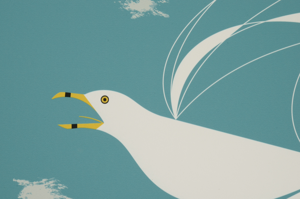 Limited Edition Giclee after Charley Harper's "Seaside Standoff"