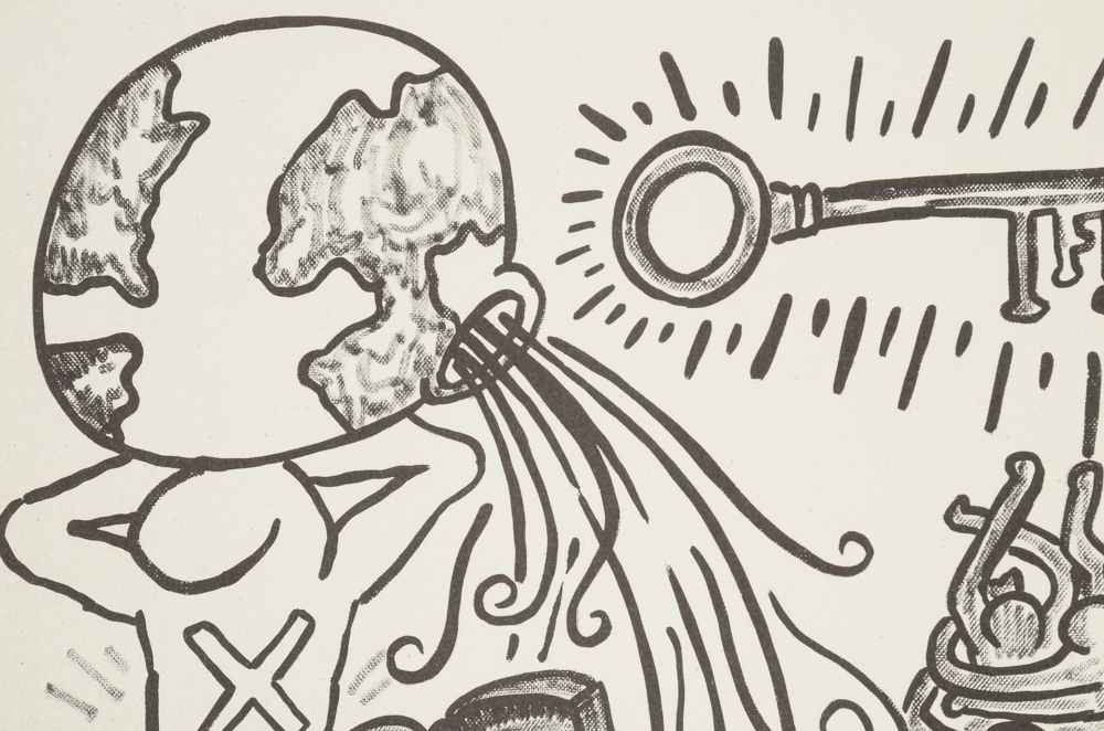 Keith Haring Limited Edition Print from "Against All Odds: 20 Drawings"