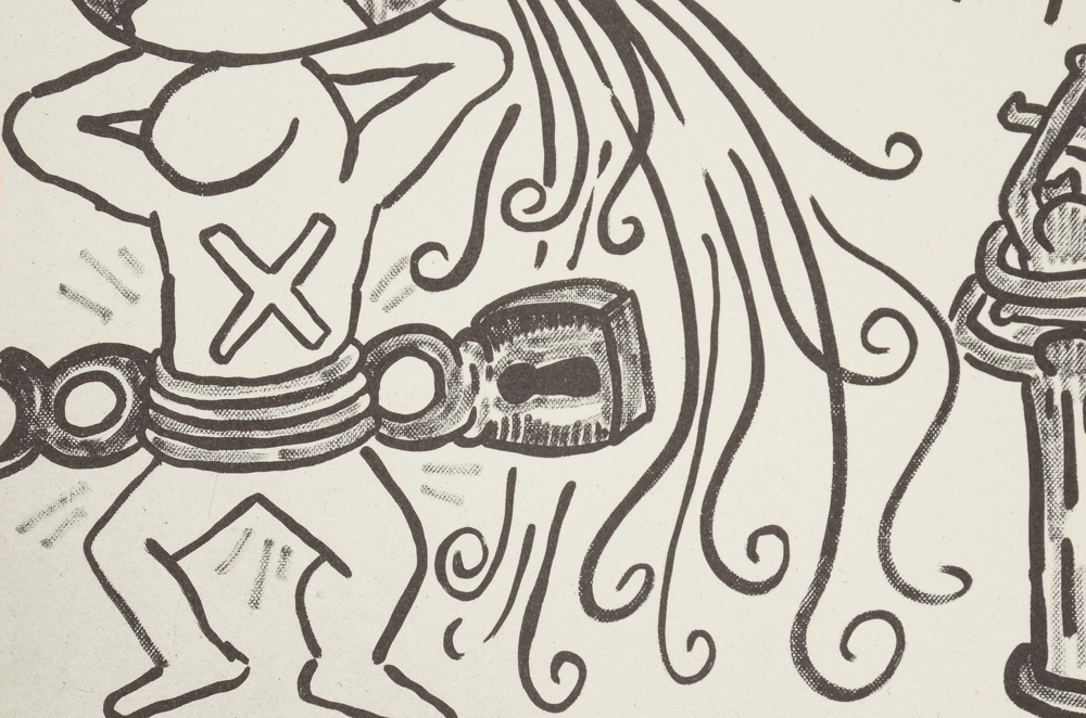 Keith Haring Limited Edition Print from "Against All Odds: 20 Drawings"