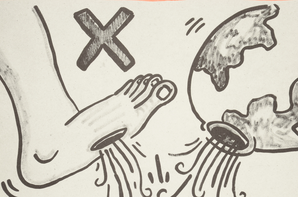 Keith Haring Limited Edition Print from "Against All Odds: 20 Drawings"