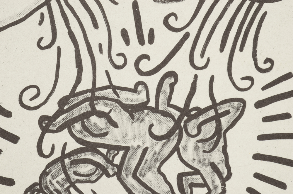 Keith Haring Limited Edition Print from "Against All Odds: 20 Drawings"