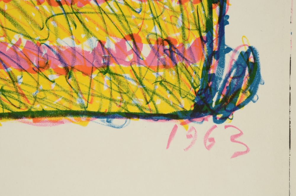 Claes Oldenburg Signed Lithograph "Slice of Cake" from the "One Cent Life" Portfolio