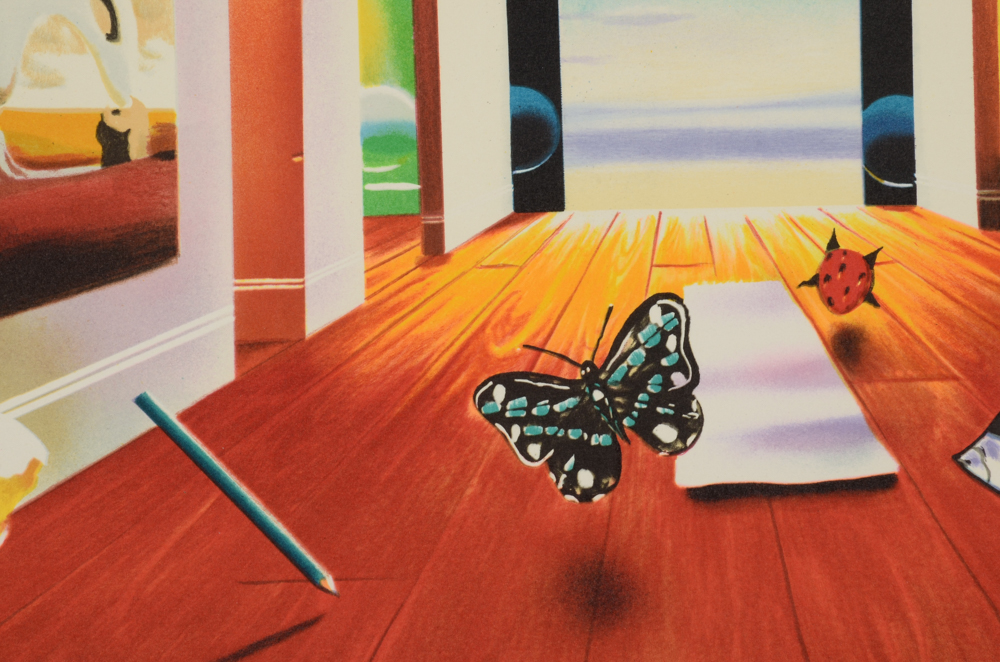 Ferjo Signed Artist's Proof Hand-Pulled Lithograph "Hallway to Infinity"