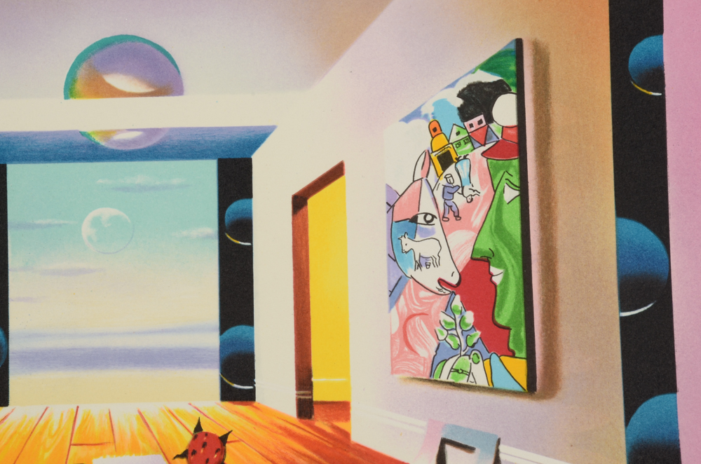 Ferjo Signed Artist's Proof Hand-Pulled Lithograph "Hallway to Infinity"