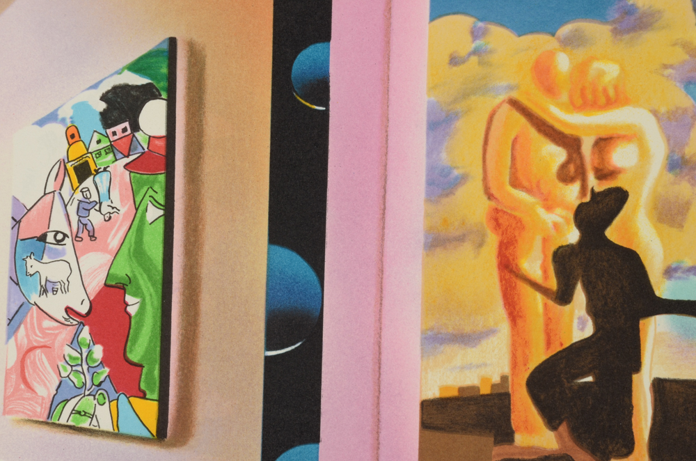 Ferjo Signed Artist's Proof Hand-Pulled Lithograph "Hallway to Infinity"