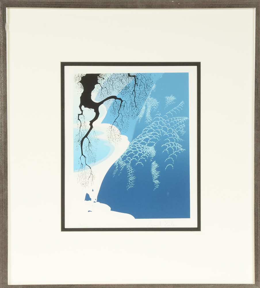 Eyvind Earle Signed Limited Edition Serigraph "Big Sur and Branch"