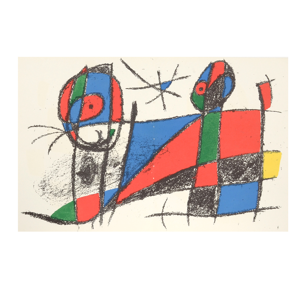 Joan Miró Hand-Pulled Lithograph from "LITHOGRAPHS II"