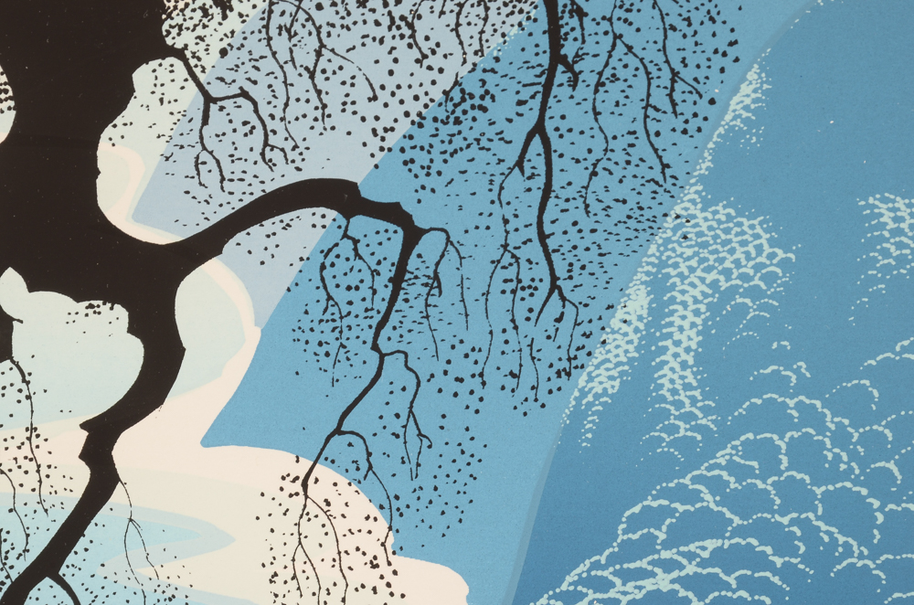 Eyvind Earle Signed Limited Edition Serigraph "Big Sur and Branch"