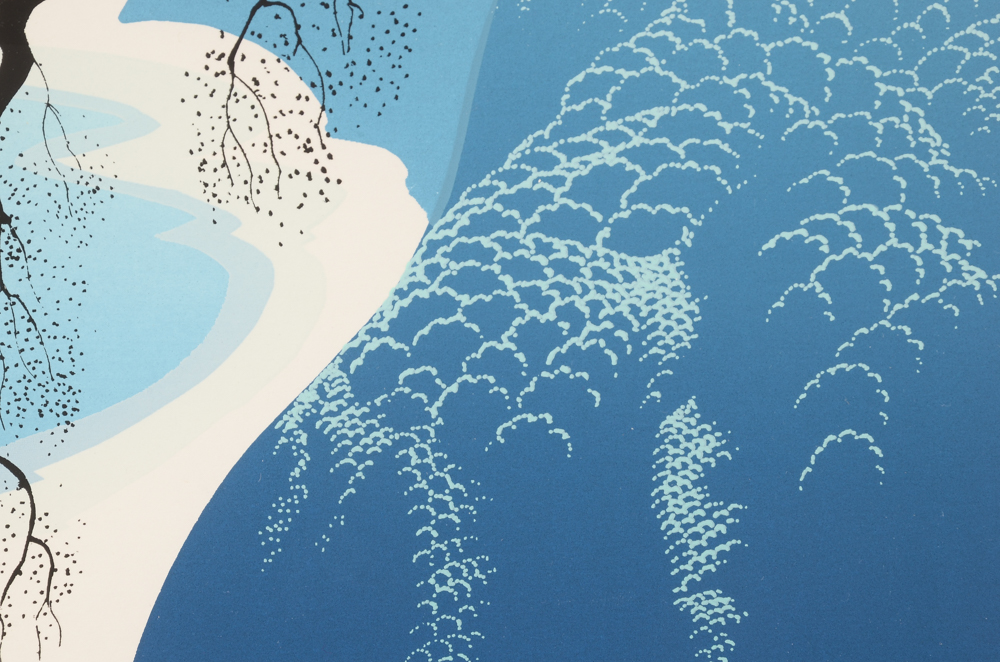 Eyvind Earle Signed Limited Edition Serigraph "Big Sur and Branch"