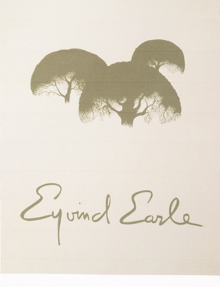 Eyvind Earle Signed Limited Edition Serigraph "Big Sur and Branch"