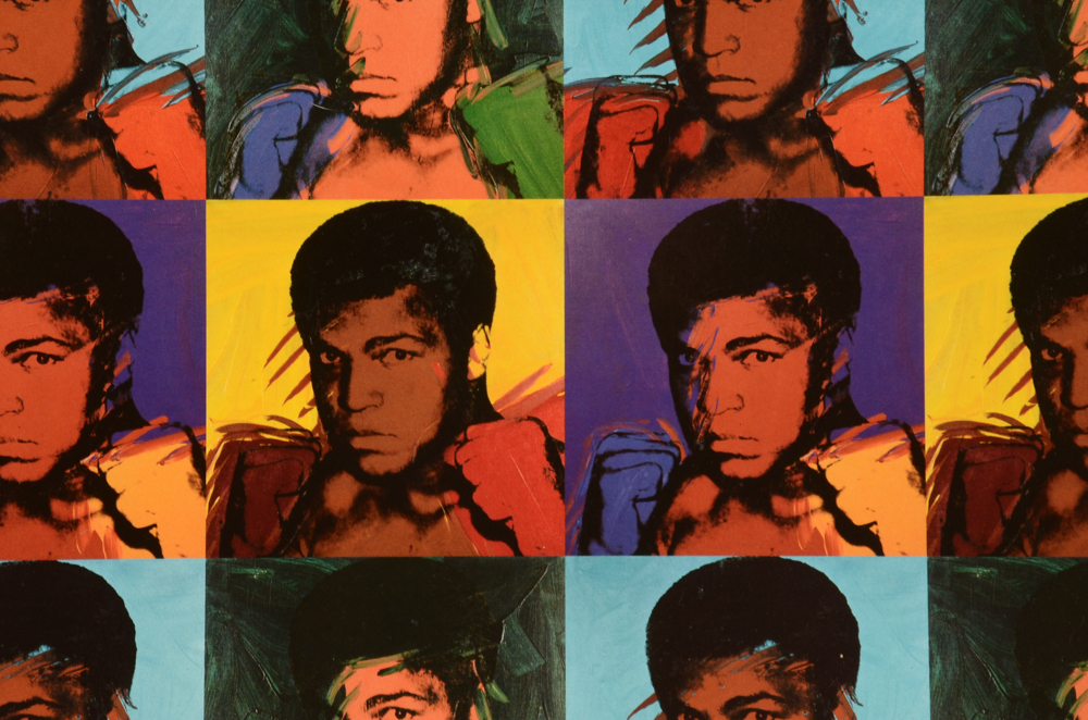 Andy Warhol Offset Lithograph Poster of Muhammad Ali