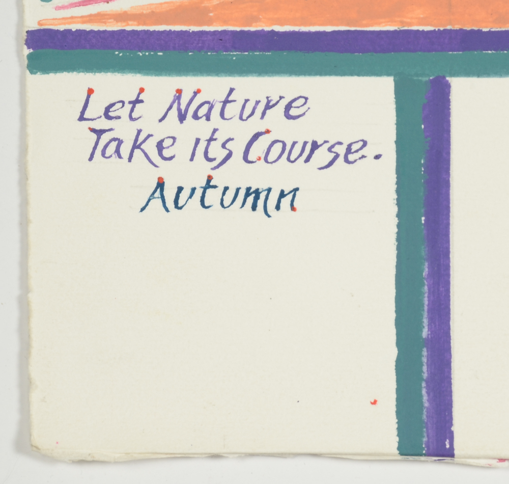 Vincent Daddiego Original Acrylic Painting on Paper "Autumn"