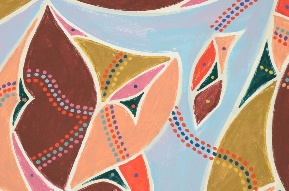 Vincent Daddiego Original Acrylic Painting on Paper "Autumn"