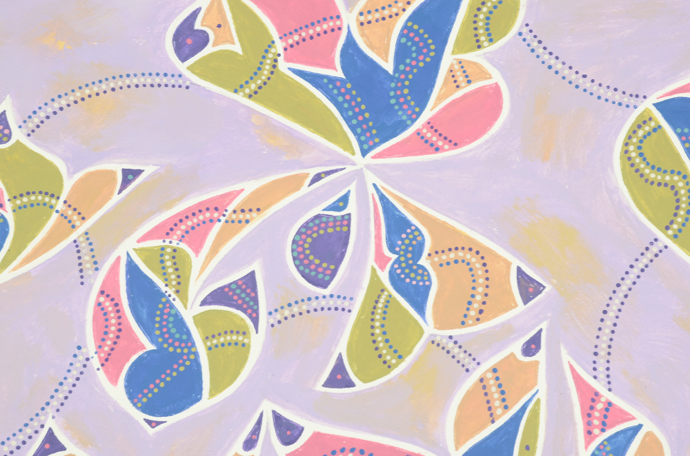 Vincent Daddiego Original Acrylic Painting on Paper "Spring"