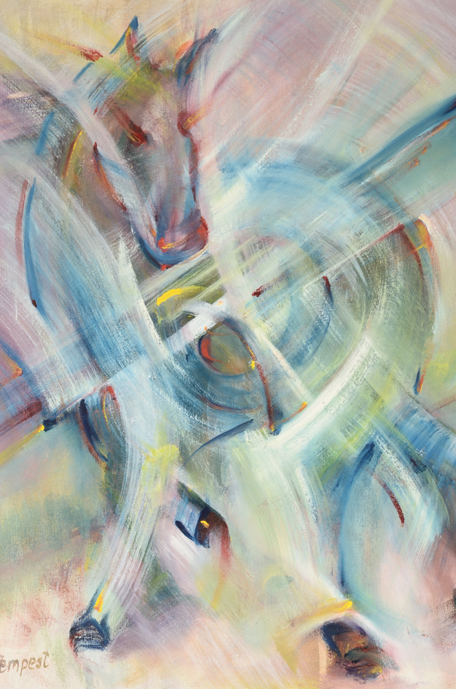 Husidio John Tempest Original Oil Painting on Canvas