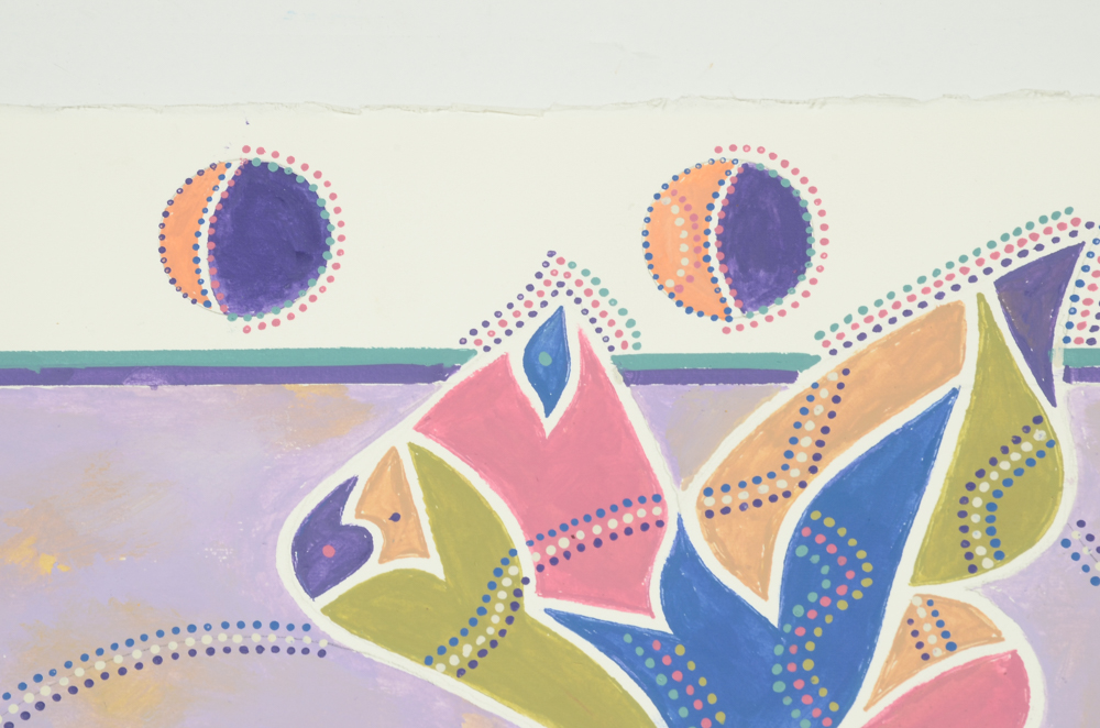 Vincent Daddiego Original Acrylic Painting on Paper "Spring"