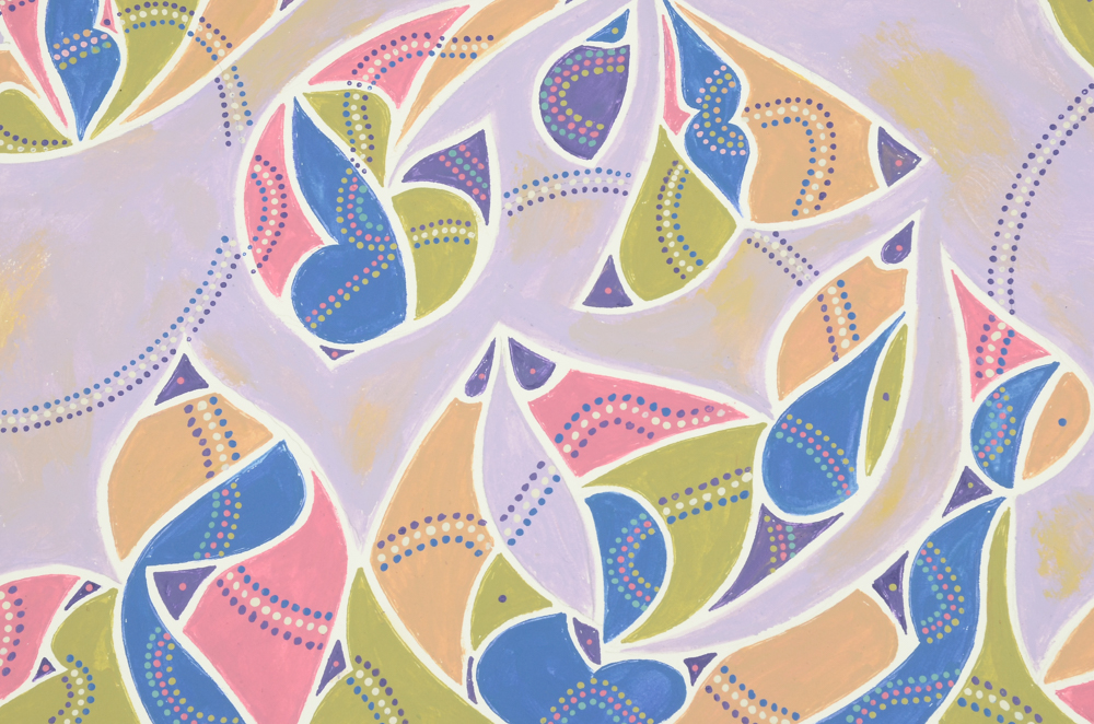 Vincent Daddiego Original Acrylic Painting on Paper "Spring"