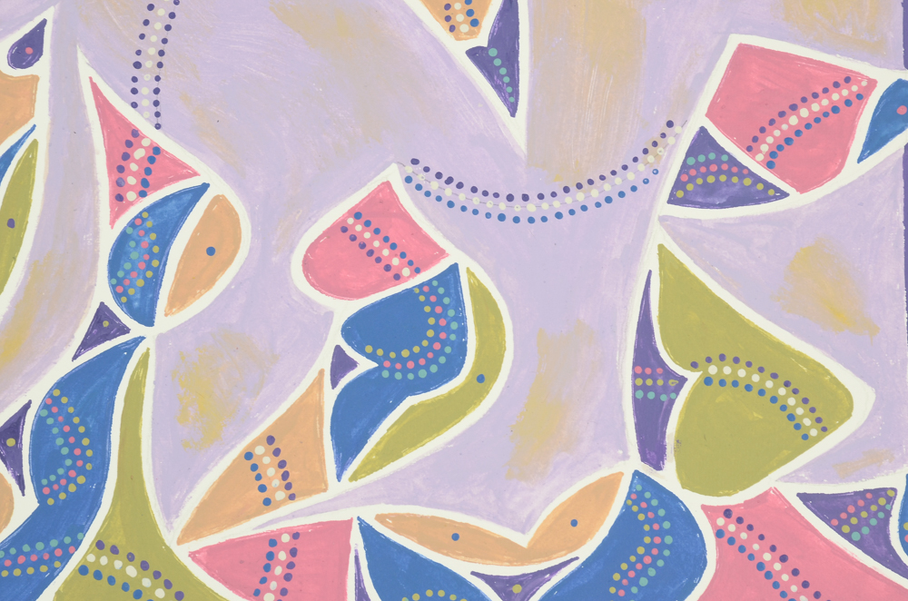 Vincent Daddiego Original Acrylic Painting on Paper "Spring"