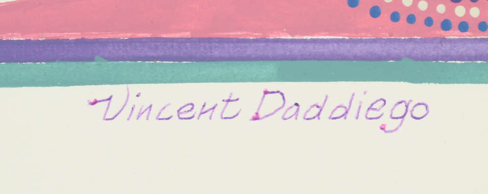 Vincent Daddiego Original Acrylic Painting on Paper "Spring"