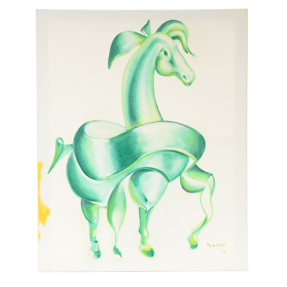 Husidio John Tempest Original Oil Painting on Canvas