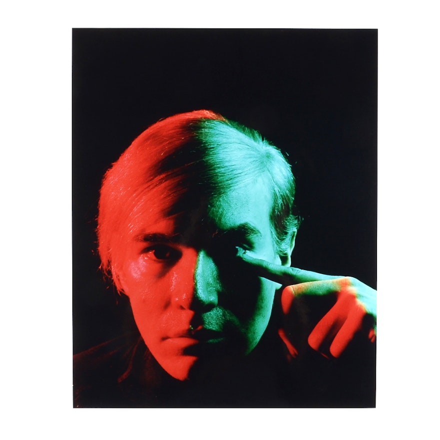 After Philippe Halsman Photographic Portrait of Andy Warhol
