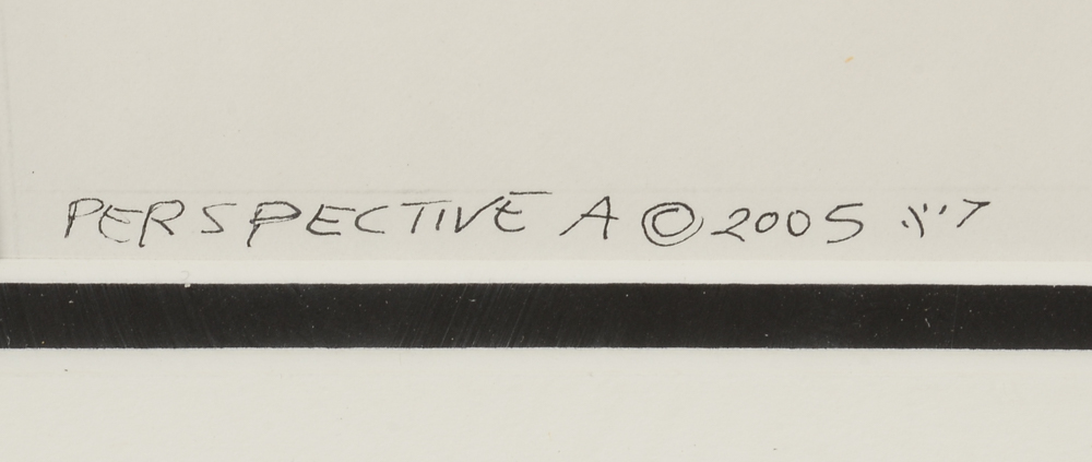 Guillaume Azoulay Original 2005 Pen & Ink Drawing "Perspective A"