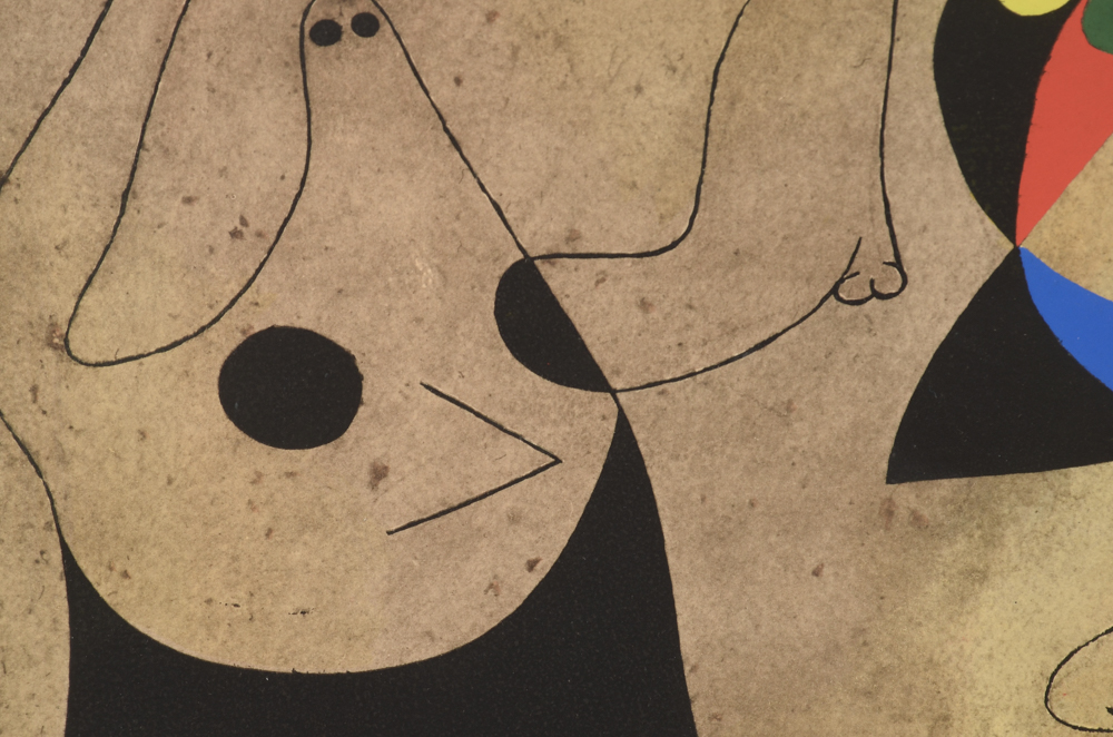 Joan Miró "Femmes sur la Plage" Pochoir from Original 1959 Portfolio "Constellations: A Suite of Twenty-Two Pochoirs"