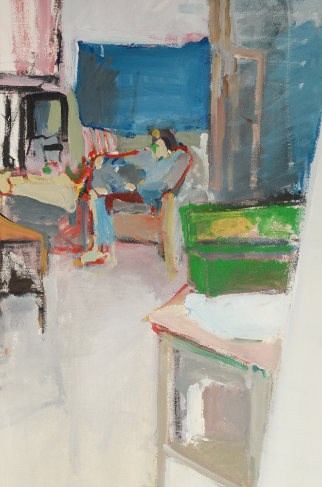 Diane LaTorre Original Oil on Canvas of an Interior with Figure