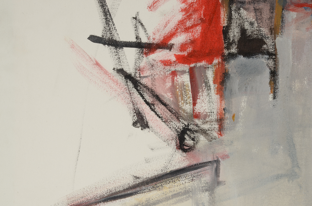 Diane LaTorre Original Oil on Canvas of an Interior with Figure