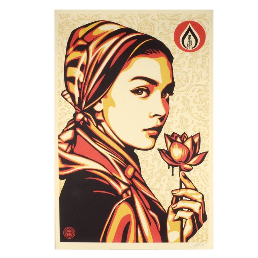Shepard Fairey Signed 2016 Open Edition Giclée "Natural Springs"