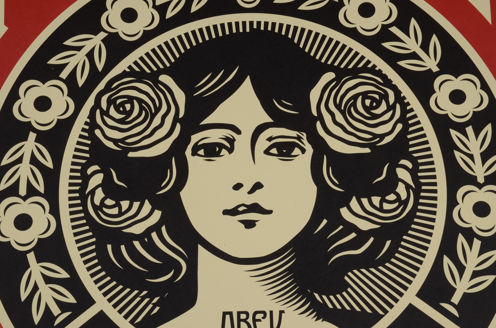 Shepard Fairey Signed 2016 Open Edition Giclée "Make Art Not War"