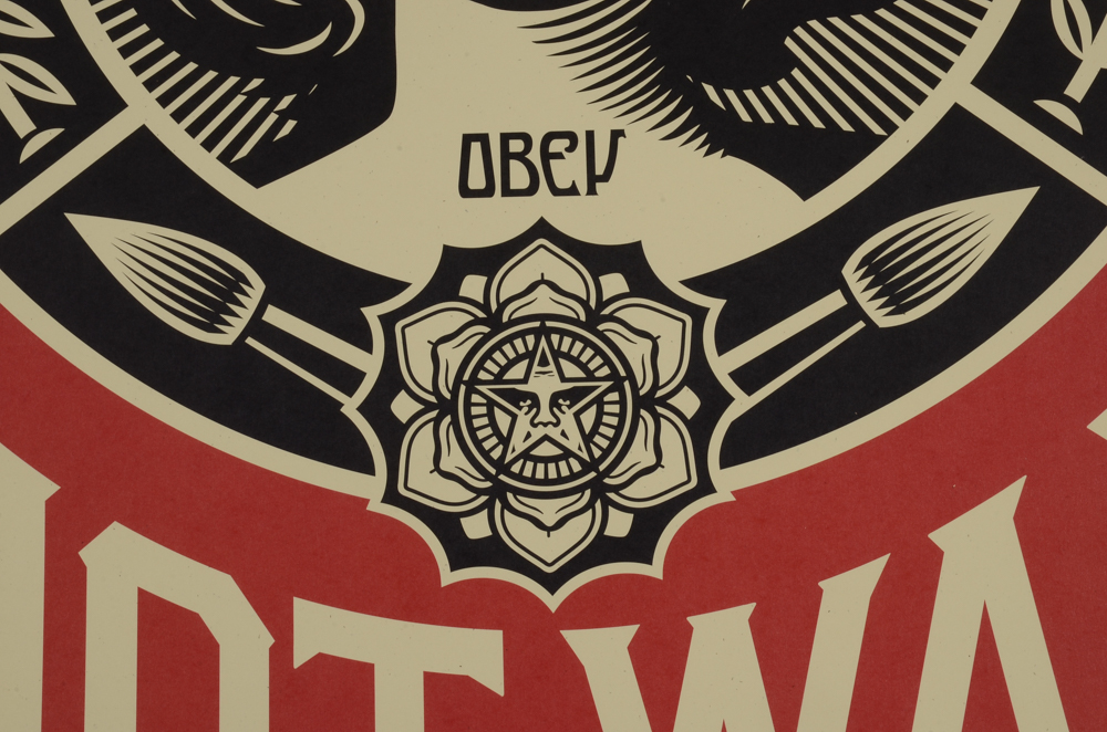Shepard Fairey Signed 2016 Open Edition Giclée "Make Art Not War"