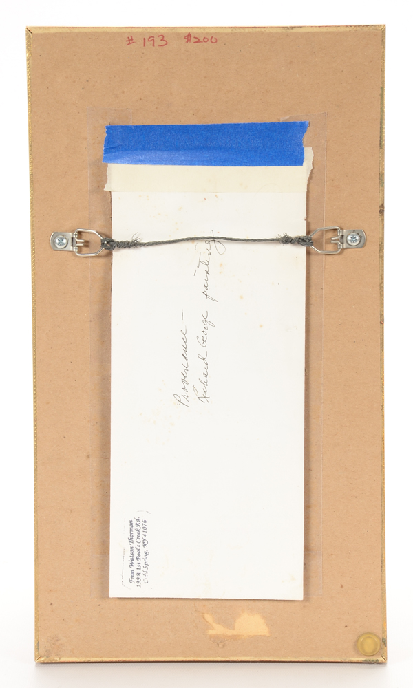 Richard Allan George Attributed Original Oil Painting on Board