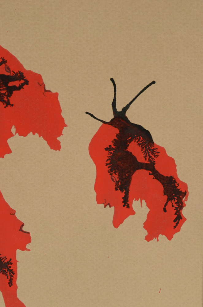 Jan Knoop Original 1989 Mixed Media Painting "Twogether"