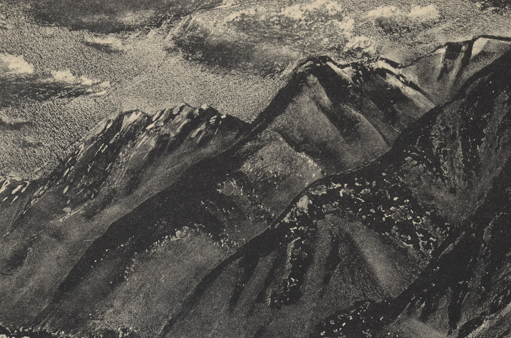 Adolf Dehn 1949 Signed Lithograph "Mountains in Autumn"