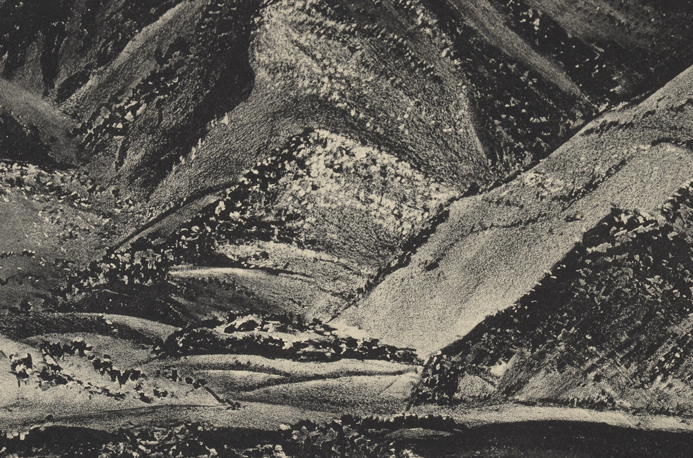 Adolf Dehn 1949 Signed Lithograph "Mountains in Autumn"