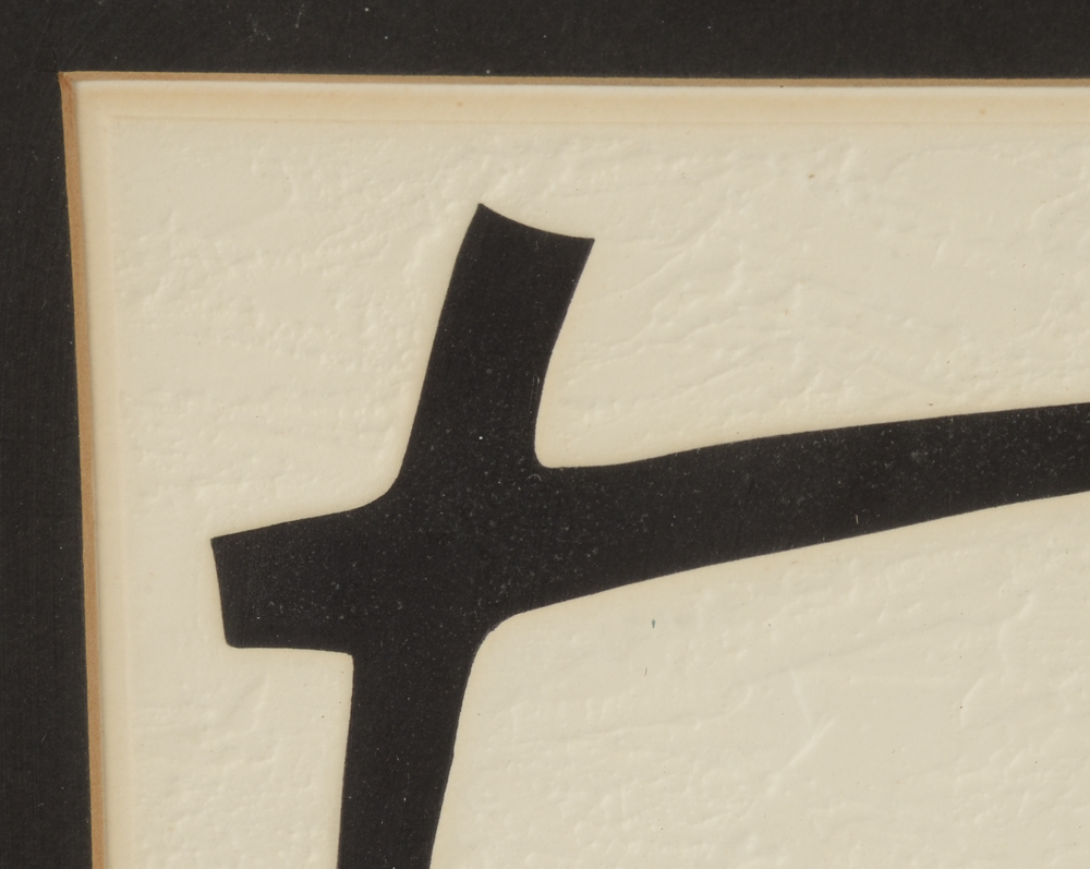 Hafumafa Limited Edition 1973 Embossed Woodblock