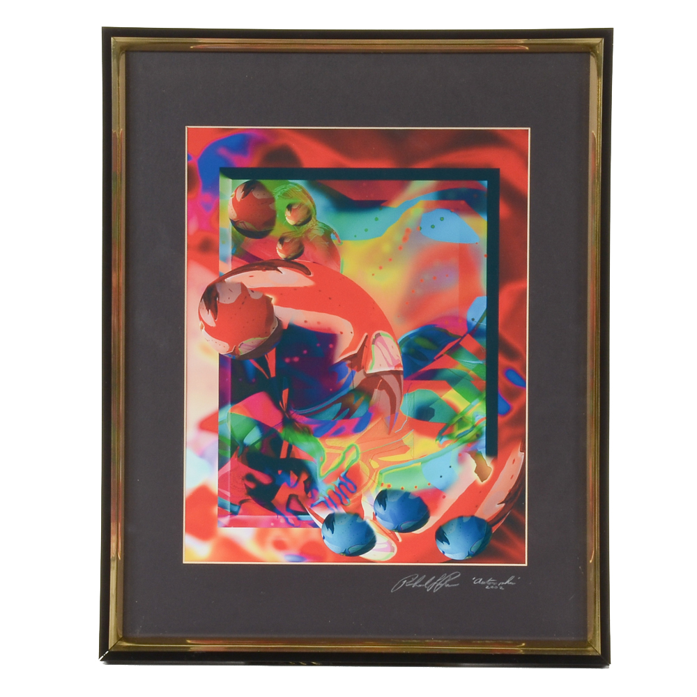 Richard "Lash" LaRue Signed 2002 Giclée "Autrosphie"